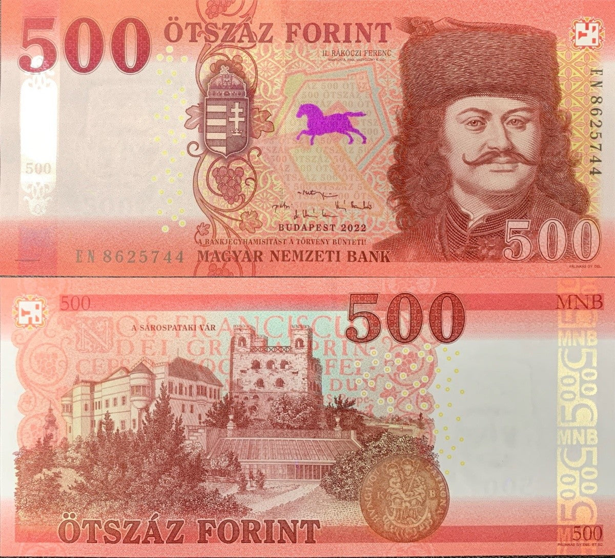 Hungary 500 Forint 2022 P 202a UNC