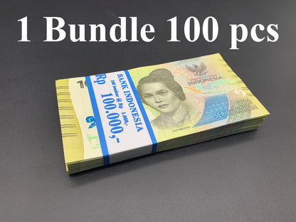 Indonesia 1000 Rupees 2022 P 162 LOT 100 pcs Bundle UNC