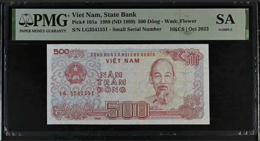 Viet Nam 500 Dong 1988 ND(1989) P 101a PMG HKCS I Oct 2023