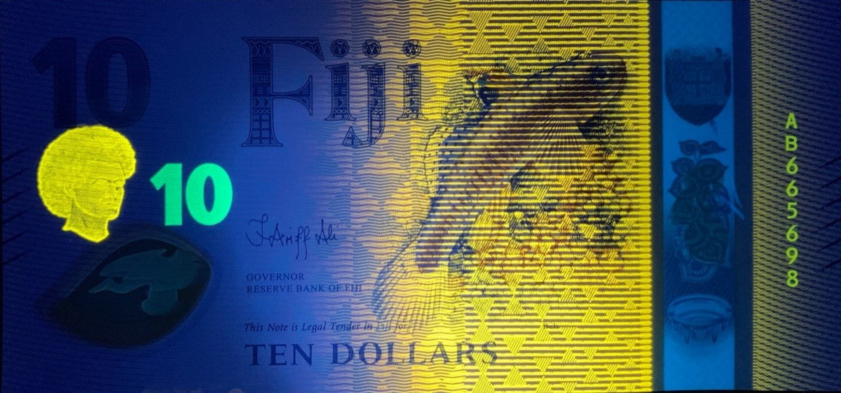 Fiji 10 Dollars 2026 P New Design Polymer UNC 1/20 Bundle Lot 5 pcs