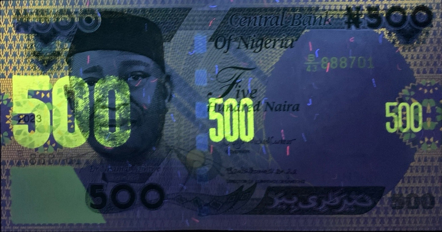 Nigeria 500 Naira 2023 P 48 UNC 1 Bundle 100 pcs