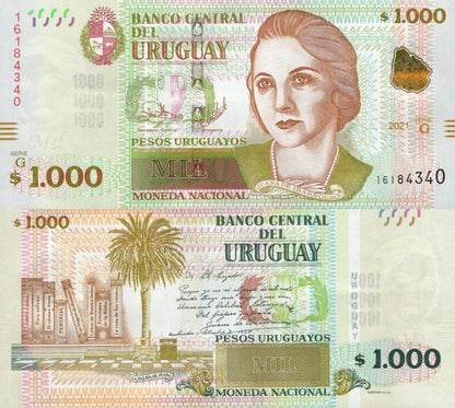 Uruguay 1000 Pesos Uruguayos 2021(2024) P 98c UNC