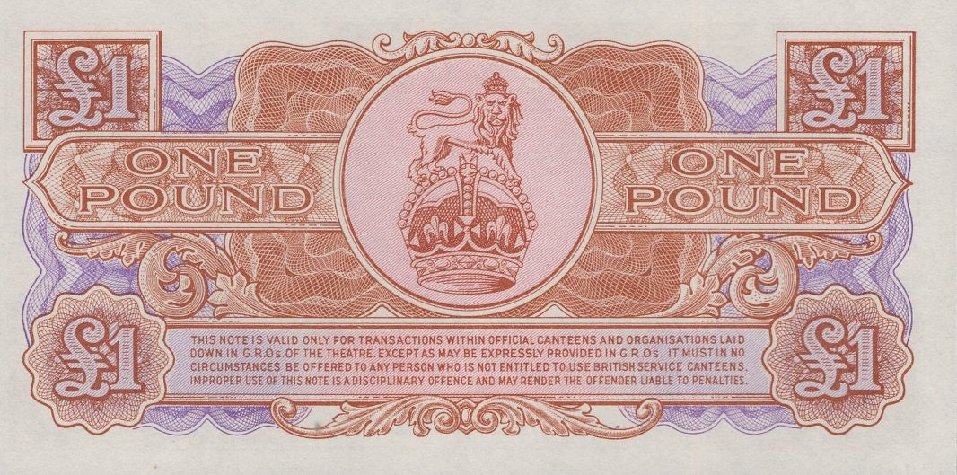 Great Britain Military 1 Pound ND 1956 P M29 UNC