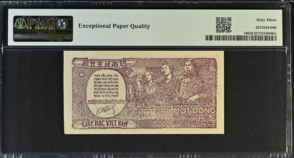 Viet Nam 1 Dong ND (1948) P 16 UNC PMG 63 EPQ