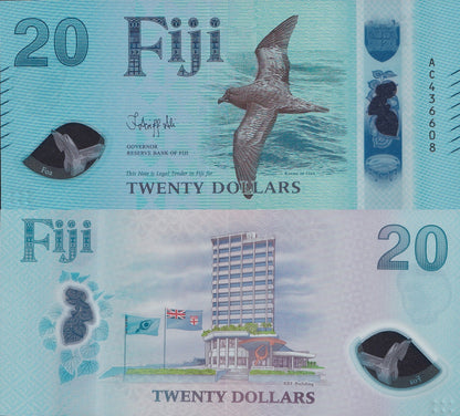 Fiji 20 Dollars 2026 P New Design Polymer UNC