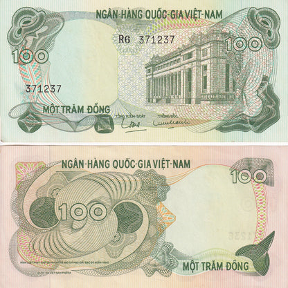 Viet Nam Vietnam South 100 Dong ND 1970 P 26 UNC MINOR FOXING