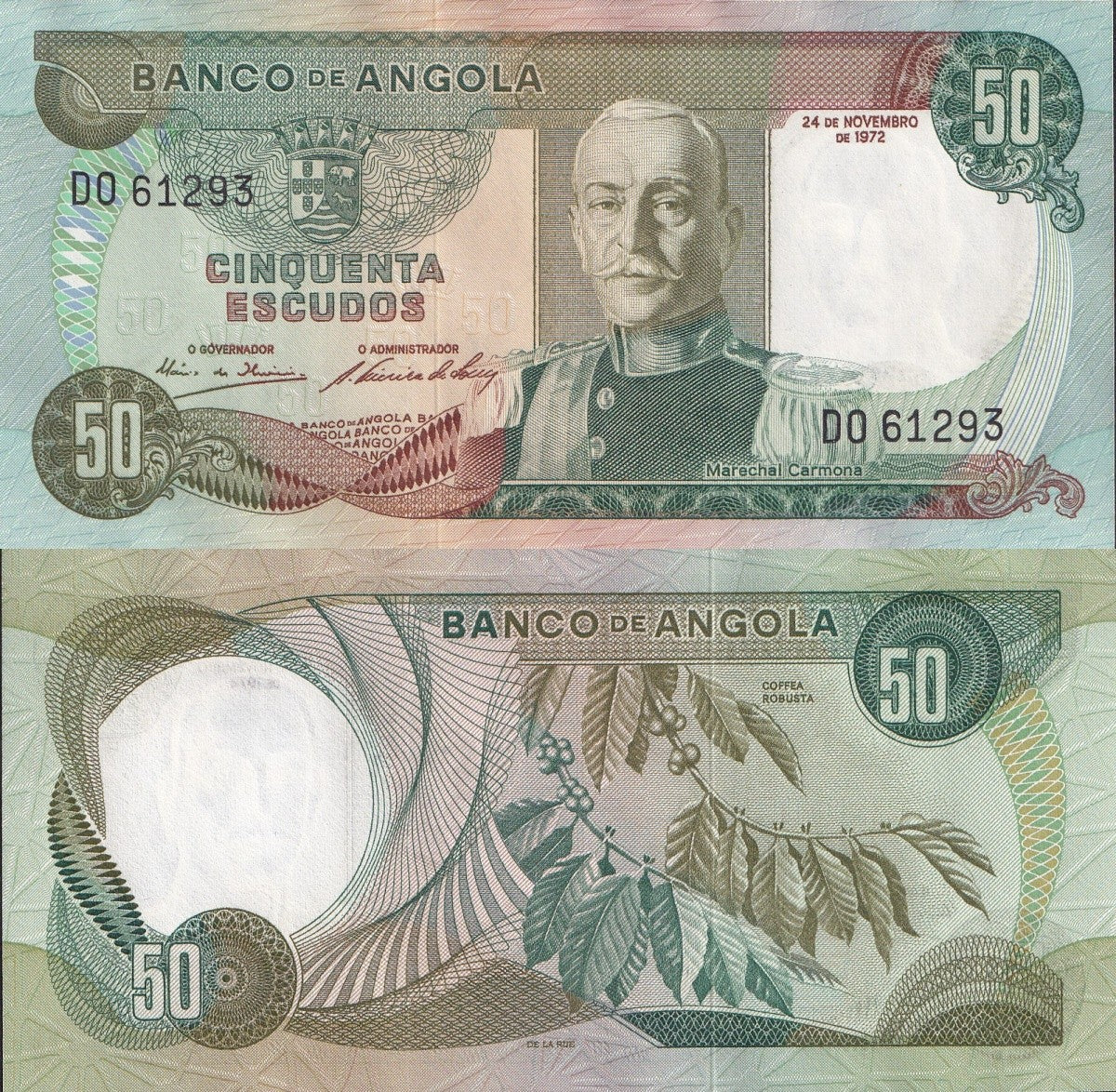 Angola 50 Escudos 1972 P 100 UNC