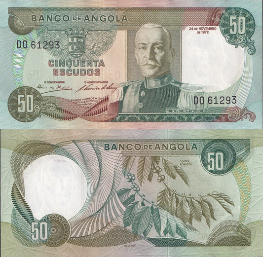 Angola 50 Escudos 1972 P 100 UNC