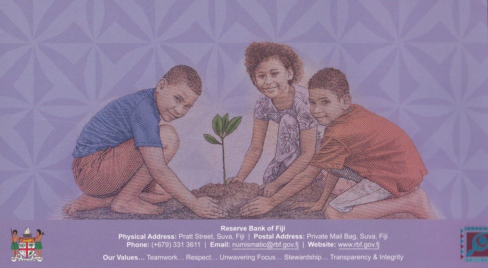 Fiji 10 Dollars 2026 P New Polymer Design UNC AA prefix With Folder