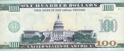 USA City Of Philadelphia Rocky 100 Dollars USRB TEST NOTE 2024 UNC