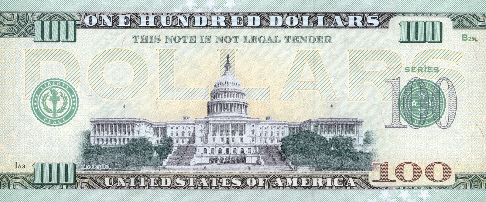 USA The Rock 100 Dollars WWE TEST NOTE 2024 UNC