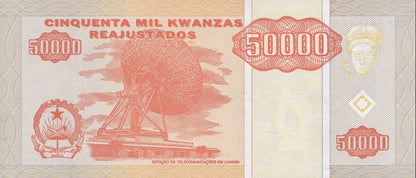 Angola 50000 Kwanzas 1995 P 138 UNC