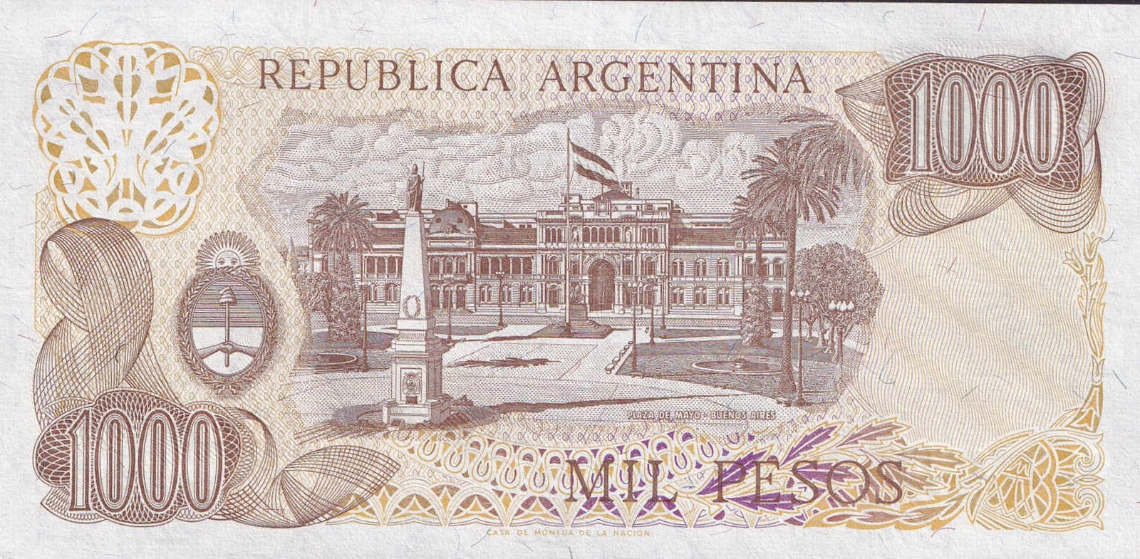 Argentina 1000 Pesos ND 1976-1983 P 304 UNC