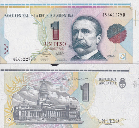 Argentina 1 Pesos ND 1992-1994 P 339 UNC Extra Edge