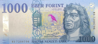 Hungary 1000 Forint 2025 P 203 UNC
