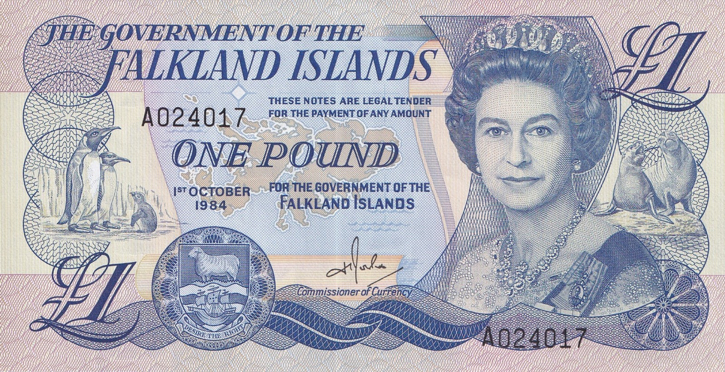 Falkland Islands 1 Pound 1984 P 13 UNC