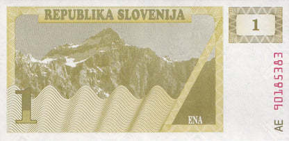 Slovenia 1 Tolar 1990 P 1 UNC