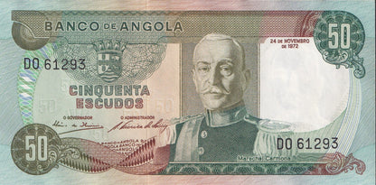 Angola 50 Escudos 1972 P 100 UNC
