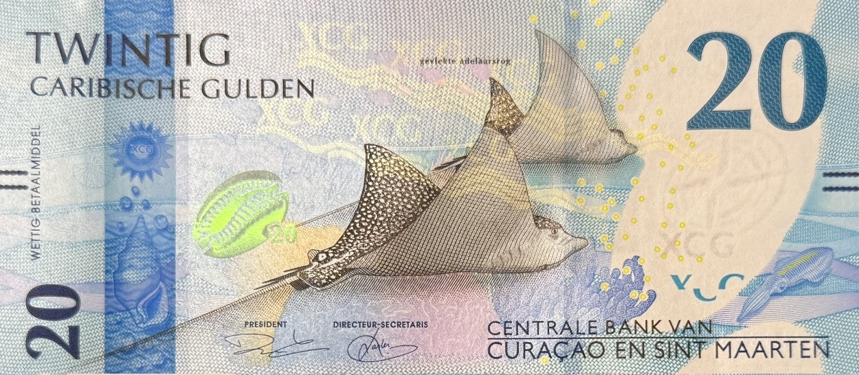 Curacao & Sint Maarten 20 Caribische Gulden 2025 P New UNC