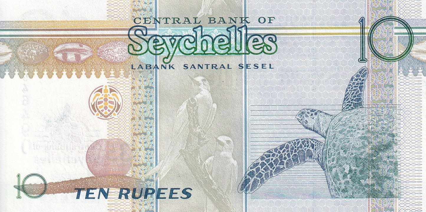 Seychelles 10 Rupees 2013 P 46 UNC Commemorative
