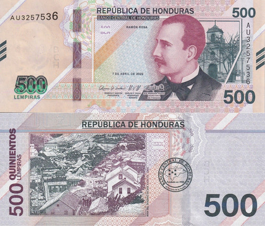 Honduras 500 Lempiras 2022 P 113 UNC