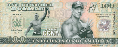 USA John Cene 100 Dollars WWE TEST NOTE 2024 UNC