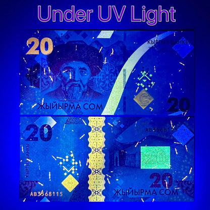 Kyrgyzstan 20 50 100 Som 2023 2024 P New Design issue UNC Set 3 pcs LOT 10