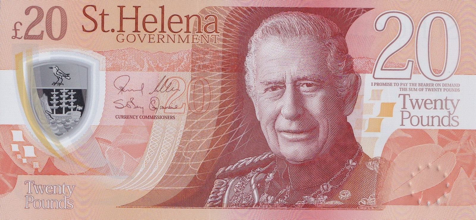 Saint Helena 20 Pounds 2026 P New Polymer UNC