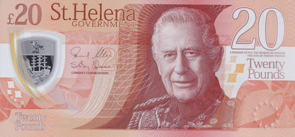 Saint Helena 20 Pounds 2026 P New Polymer UNC