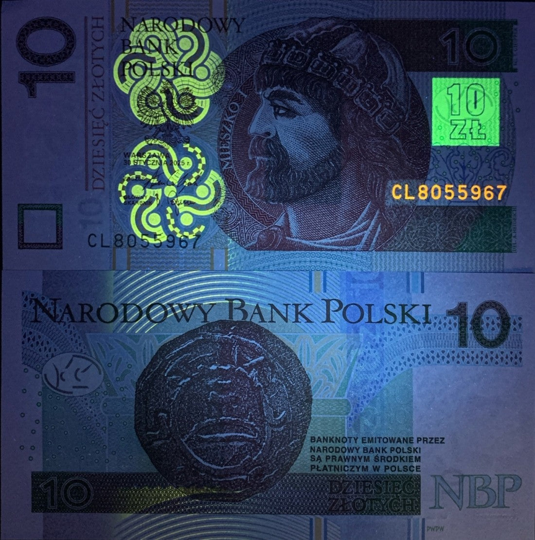 Poland 10 Zlotych 2025 P 183 new Issue UNC