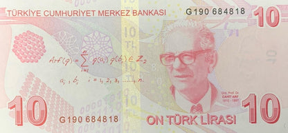 Turkey 10 Turk Lirasi 2009/2025 P 223 New Date UNC