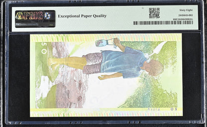 De La Rue Currency (GBR) Test Note 50 Units No Date UNC PMG 68 EPQ LOW S/N 1