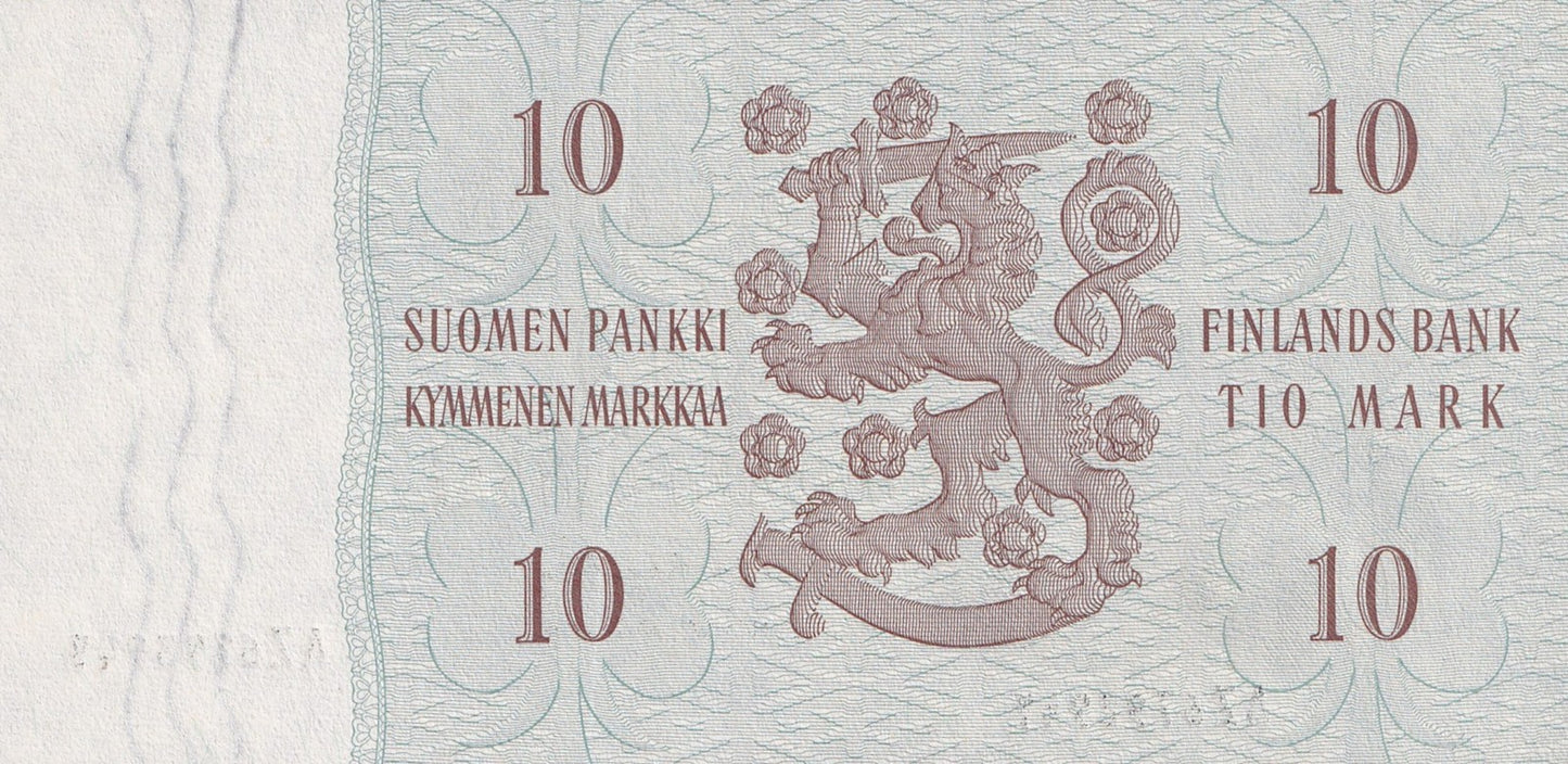 Finland 10 Markkaa 1963 P 104 Litt. A UNC