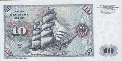 Germany 10 Deutsche Mark 1980 P 31c UNC