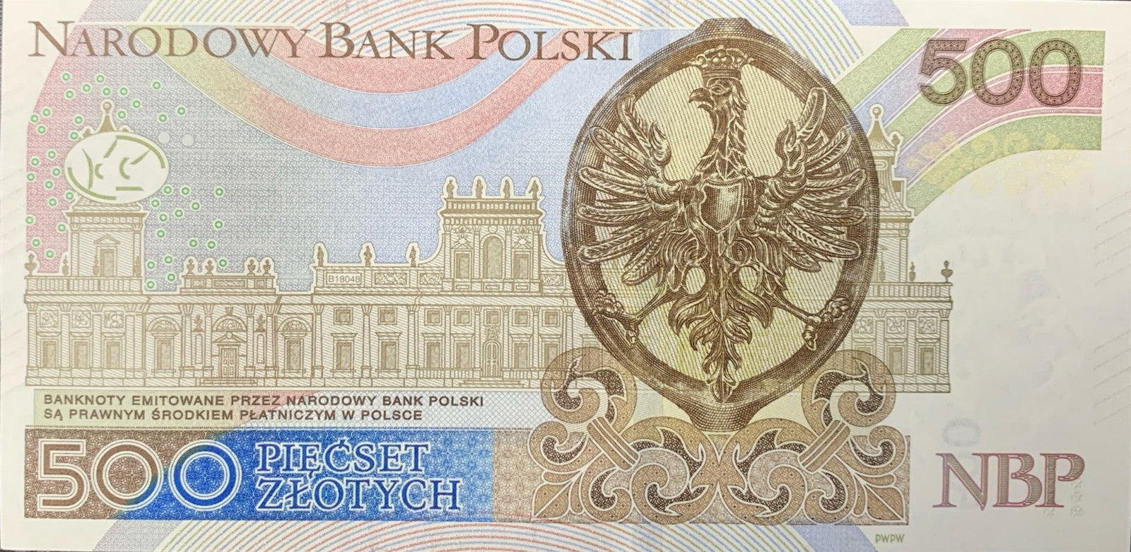 Poland 500 Zlotych 2017 P 190b UNC