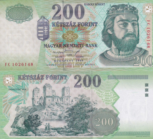 Hungary 2000 Forint 1998 P 178 UNC