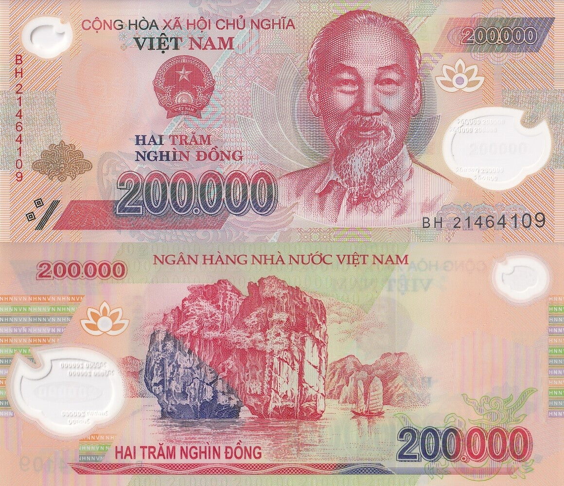 Viet Nam Vietnam 200000 Dong 2021 P 123 Polymer UNC