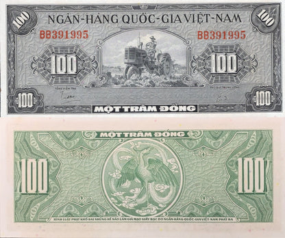 Viet Nam Vietnam South 100 Dong 1955 P 8 UNC