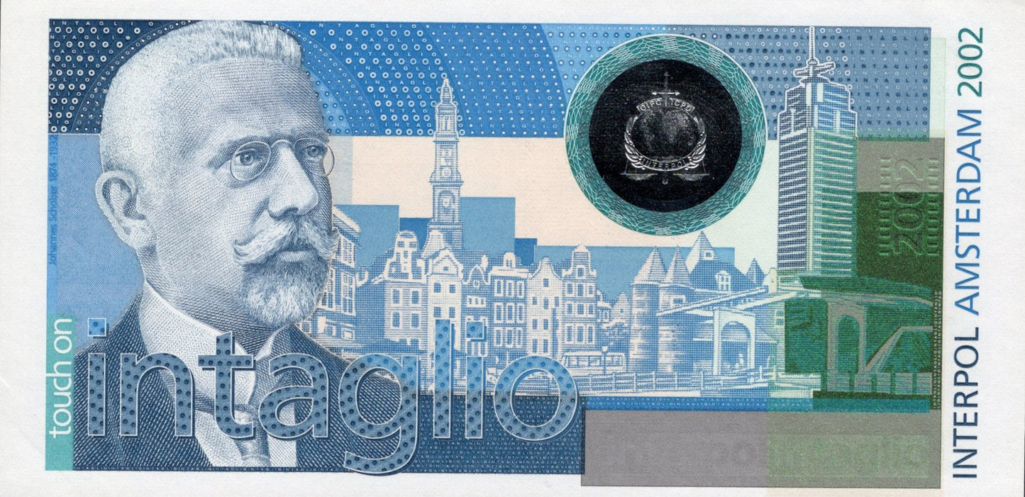 Switzerland 2002 Zero Test Note SICPA KBA Giori Interpol Amsterdam UNC