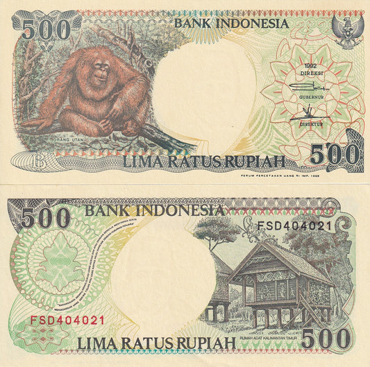 Indonesia 500 Rupiah 1992/1999 P 128h UNC