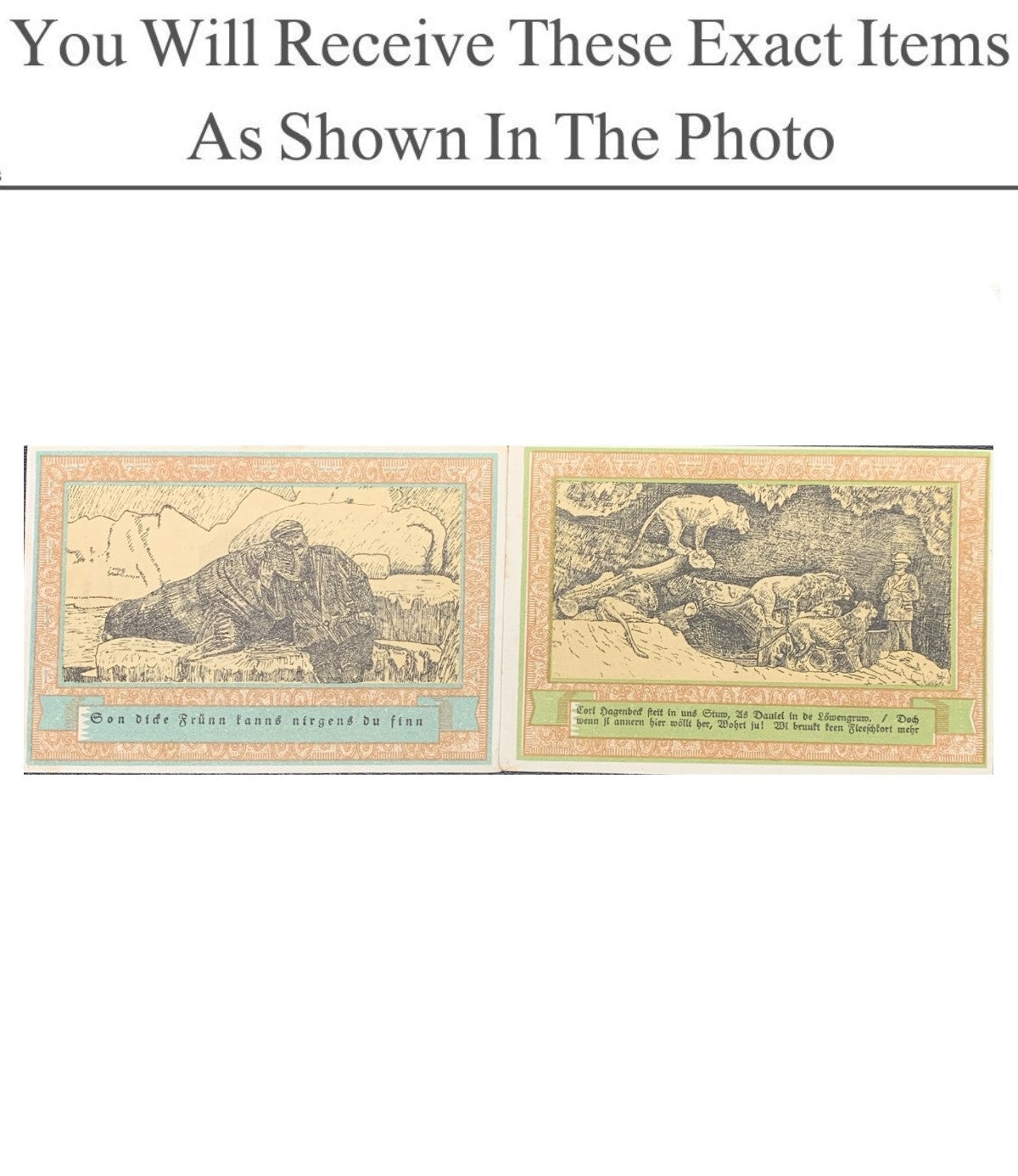 Germany Notgeld STELINGER 50 75 Pfenning 1921 Set 2 pcs