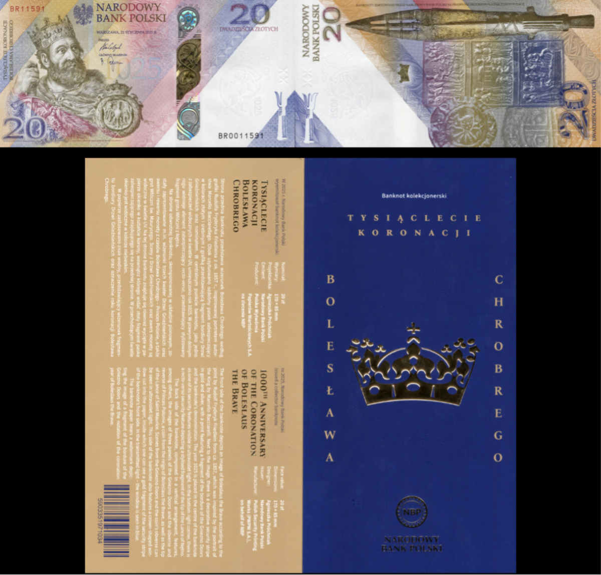Poland 20 Zlotych 2025 P New Issue UNC Commemorative With Folder