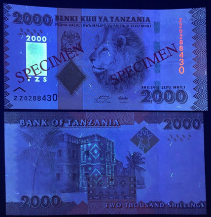 Tanzania 2000 Shilingi ND 2010-2025 P 42 UNC Specimen