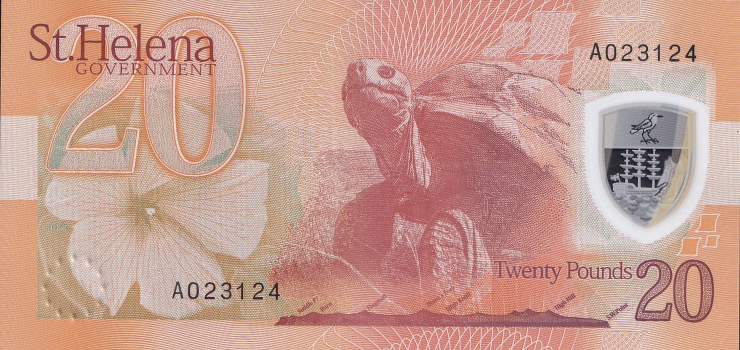 Saint Helena 20 Pounds 2026 P New Polymer UNC