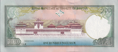 Bhutan 100 Ngultrum ND 2000 P 25 UNC