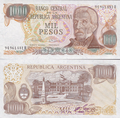 Argentina 1000 Pesos ND 1976-1983 P 304 UNC
