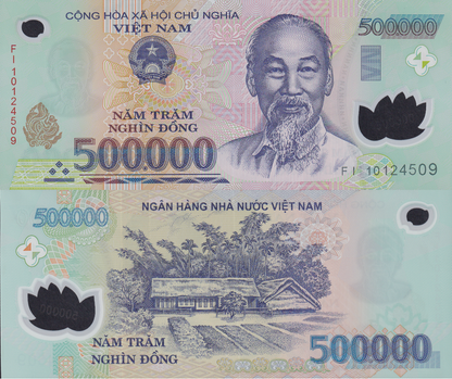 Viet Nam Vietanm 500000 Dong 2010 P 124 Polymer REAL UNC