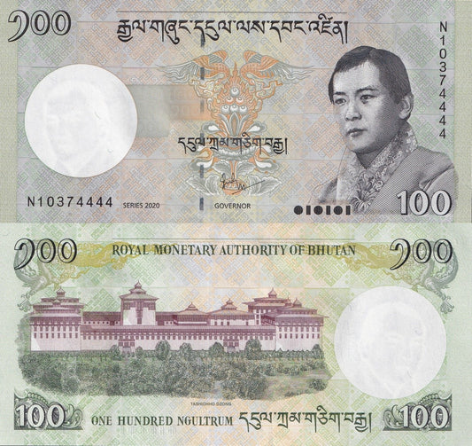 Bhutan 100 Ngultrum 2020 P 32 UNC