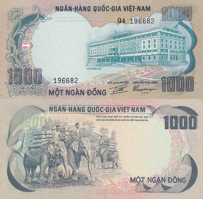 Viet Nam Vietnam South 1000 Dong ND 1972 P 34 UNC