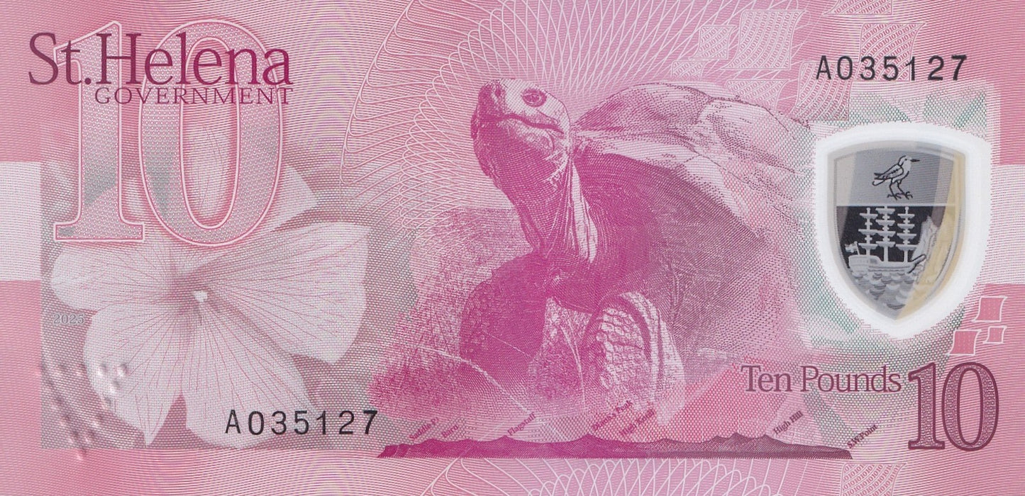 Saint Helena 10 Pounds 2026 P New Polymer UNC